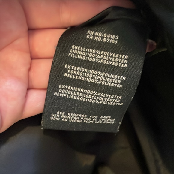 Cole Haan Black Chevron Quilted Puffer Vest Jacket - Picture 7 of 11